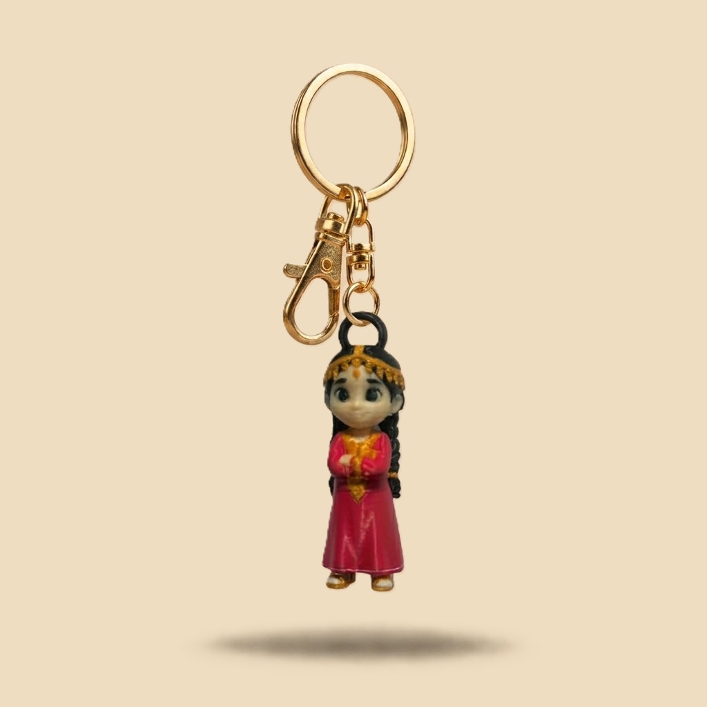 Emirati Girl Keychain